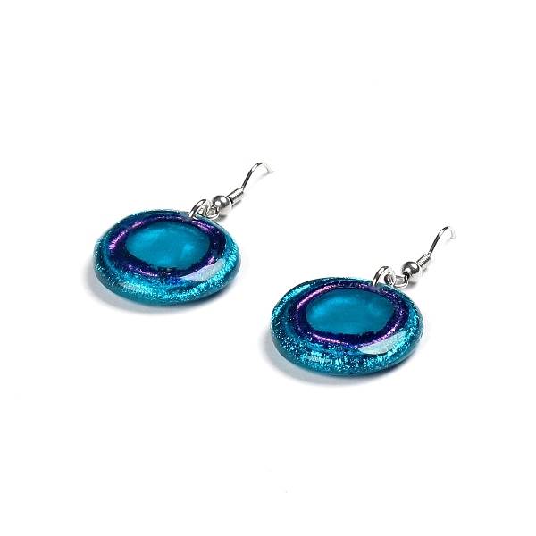 Pacific Resin Pebble Fish Hook Earrings | The Jewellery Stop