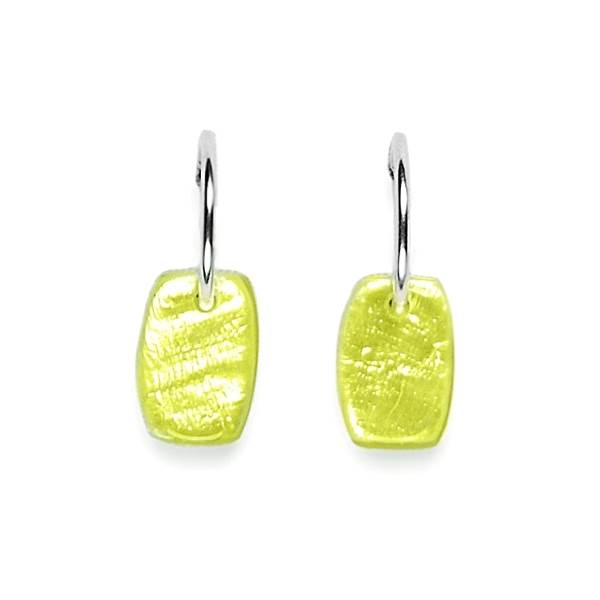 Lime Shields Creole Earrings | The Jewellery Stop