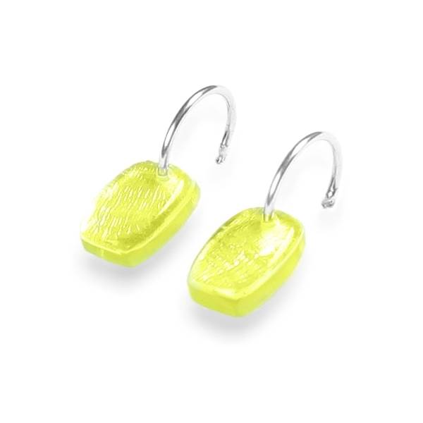 Lime Shields Creole Earrings | The Jewellery Stop