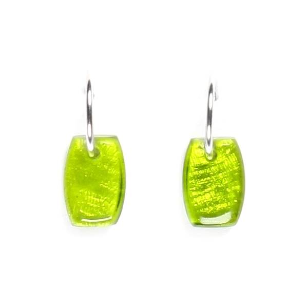 Peridot Shields Creole Earrings | The Jewellery Stop