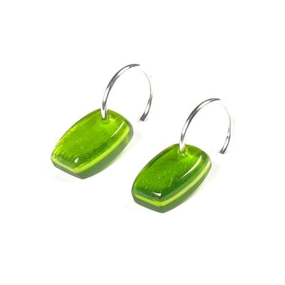 Peridot Shields Creole Earrings | The Jewellery Stop