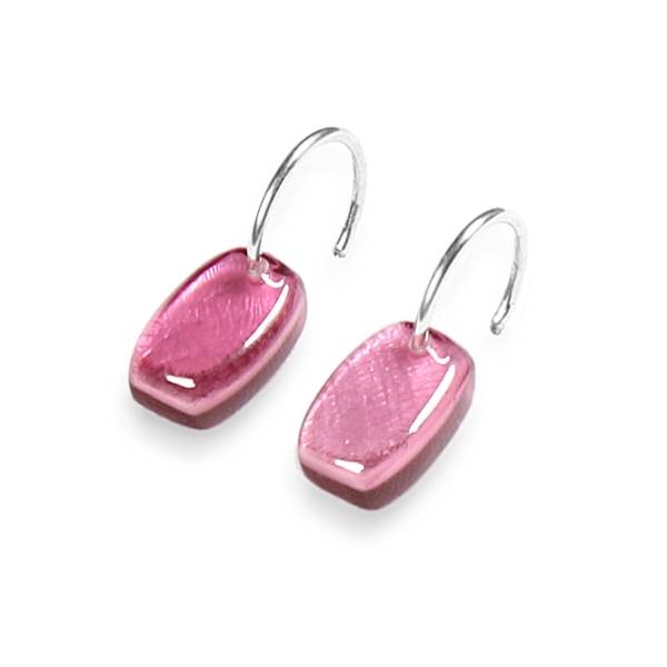 Pink Shields Creole Earrings | The Jewellery Stop