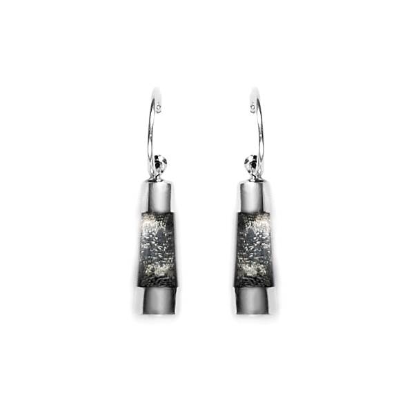 Charcoal Nuevo Creole Earrings