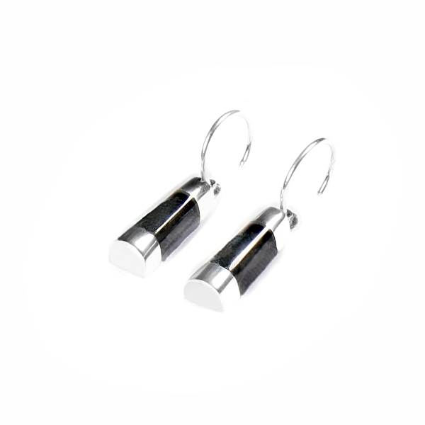 Charcoal Nuevo Creole Earrings