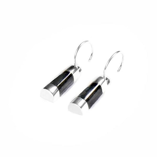Charcoal Nuevo Creole Earrings