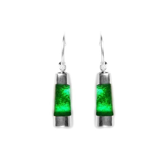 Green Nuevo Creole Earrings