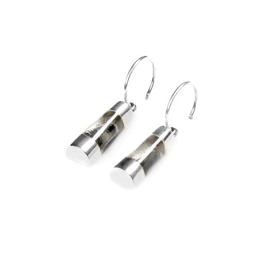 Silver Nuevo Creole Earrings