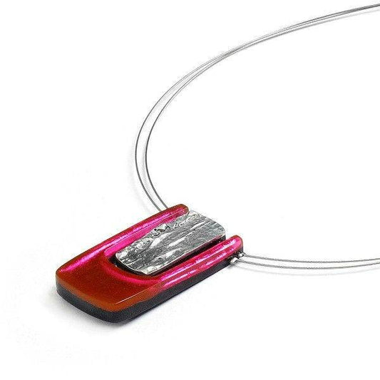 Fiesta Textured Rectangle pendant