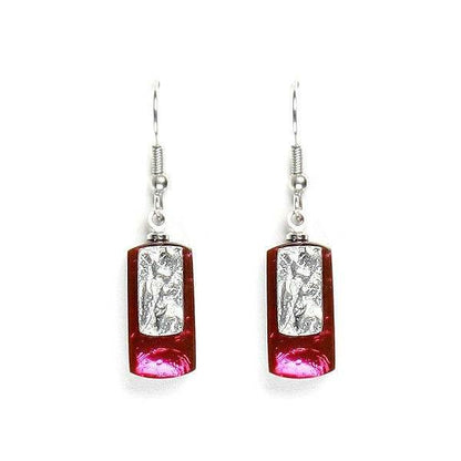 Fiesta Textured Rectangle Fish Hook Earrings