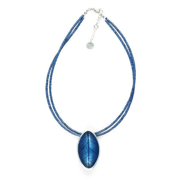 Blue Leaf on Coco Pendant | The Jewellery Stop