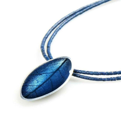 Blue Leaf on Coco Pendant | The Jewellery Stop