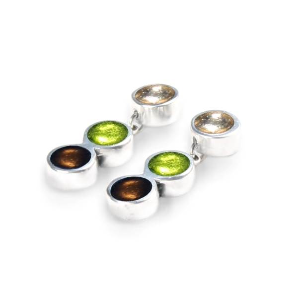Forest Traffic Lights 3 piece drop stud Earrings | The Jewellery Stop