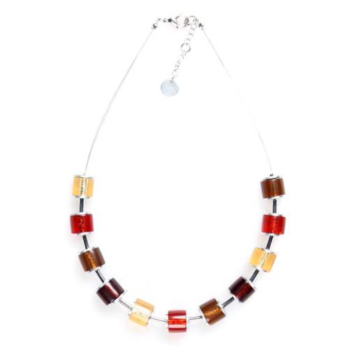 Toffee Tubes Chunky Necklace | The Jewellery Stop