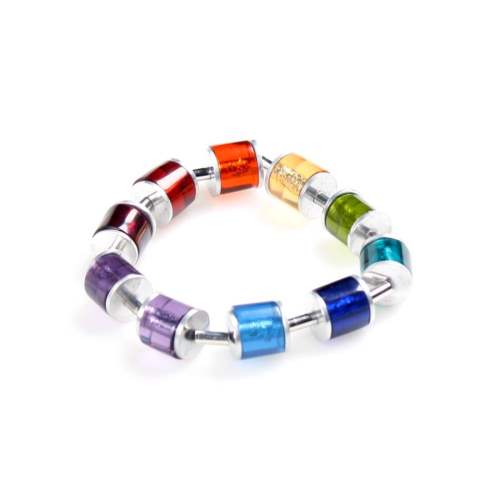 Rainbow Tubes Chunky Bracelet | The Jewellery Stop