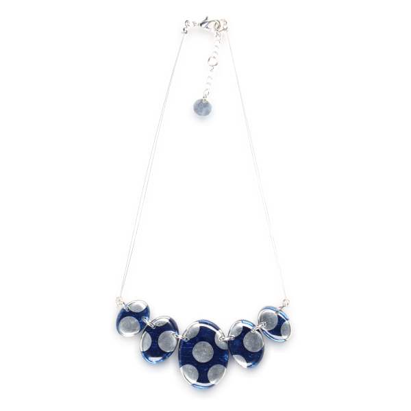 Blue Polka Dot Necklace