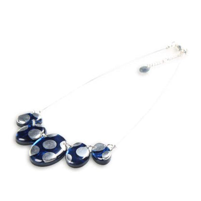 Blue Polka Dot Necklace