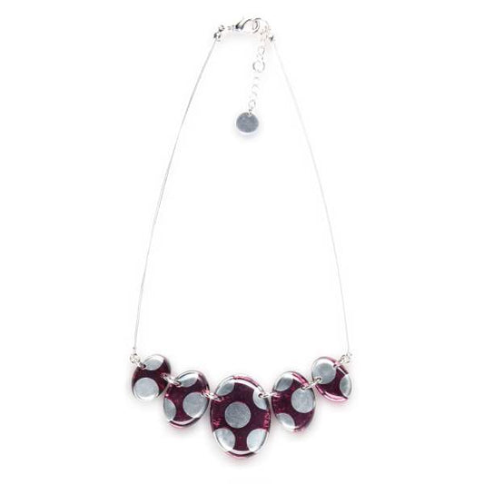 Pink Polka Dot Necklace