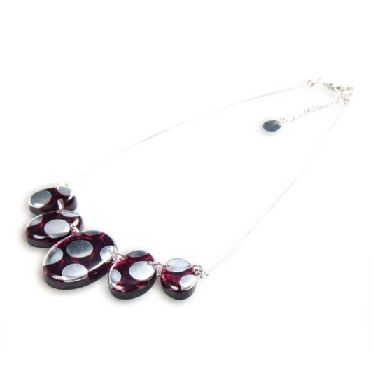 Pink Polka Dot Necklace