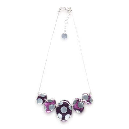 Purple Polka Dot Necklace
