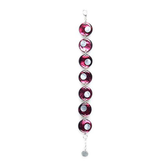 Pink Stacked Circle Bracelet | The Jewellery Stop
