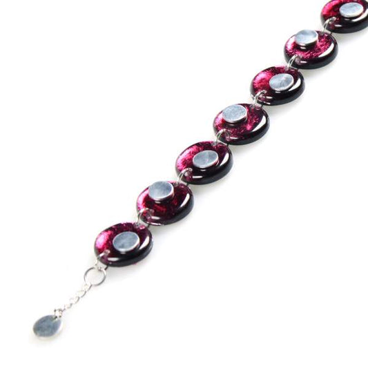 Pink Stacked Circle Bracelet | The Jewellery Stop