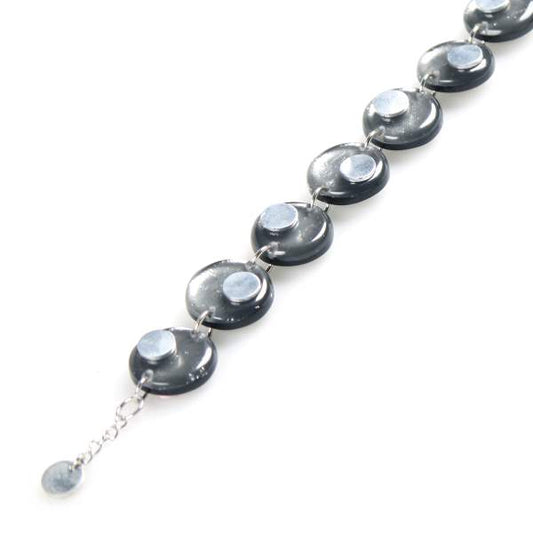 Steel Stacked Circle Bracelet | The Jewellery Stop