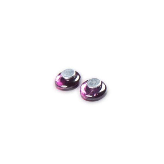 Purple Stacked Circle Classic Stud Earrings | The Jewellery Stop