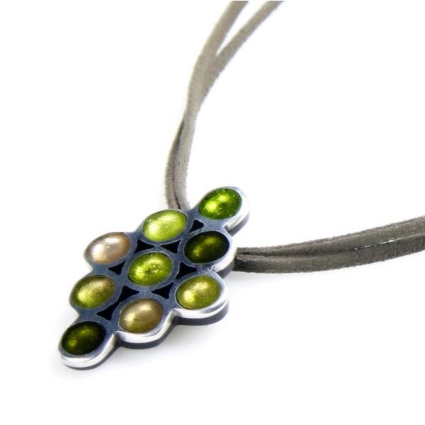Forest Traffic Lights Diamond Pendant