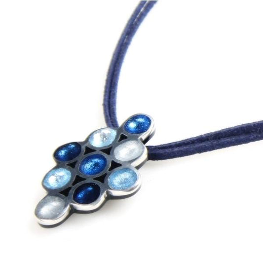Navy Traffic Lights Diamond Pendant