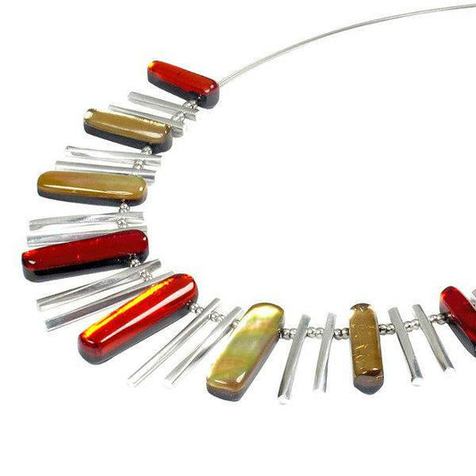Toffee Shell Variants Match Sticks Necklace | The Jewellery Stop