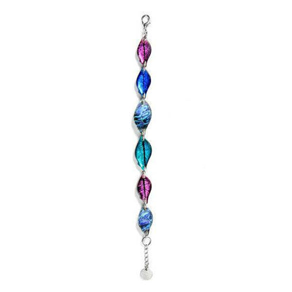 Peacock Skeletal Leaf with Shell Bracelet | The Jewellery Stop