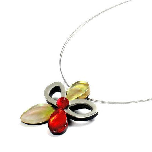 Toffee Shell Variants Flower Pendant | The Jewellery Stop