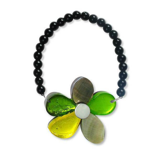 Peridot Shell Flower Bracelet | The Jewellery Stop