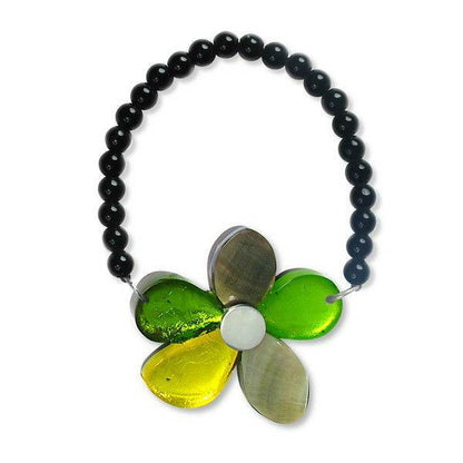 Peridot Shell Flower Bracelet | The Jewellery Stop