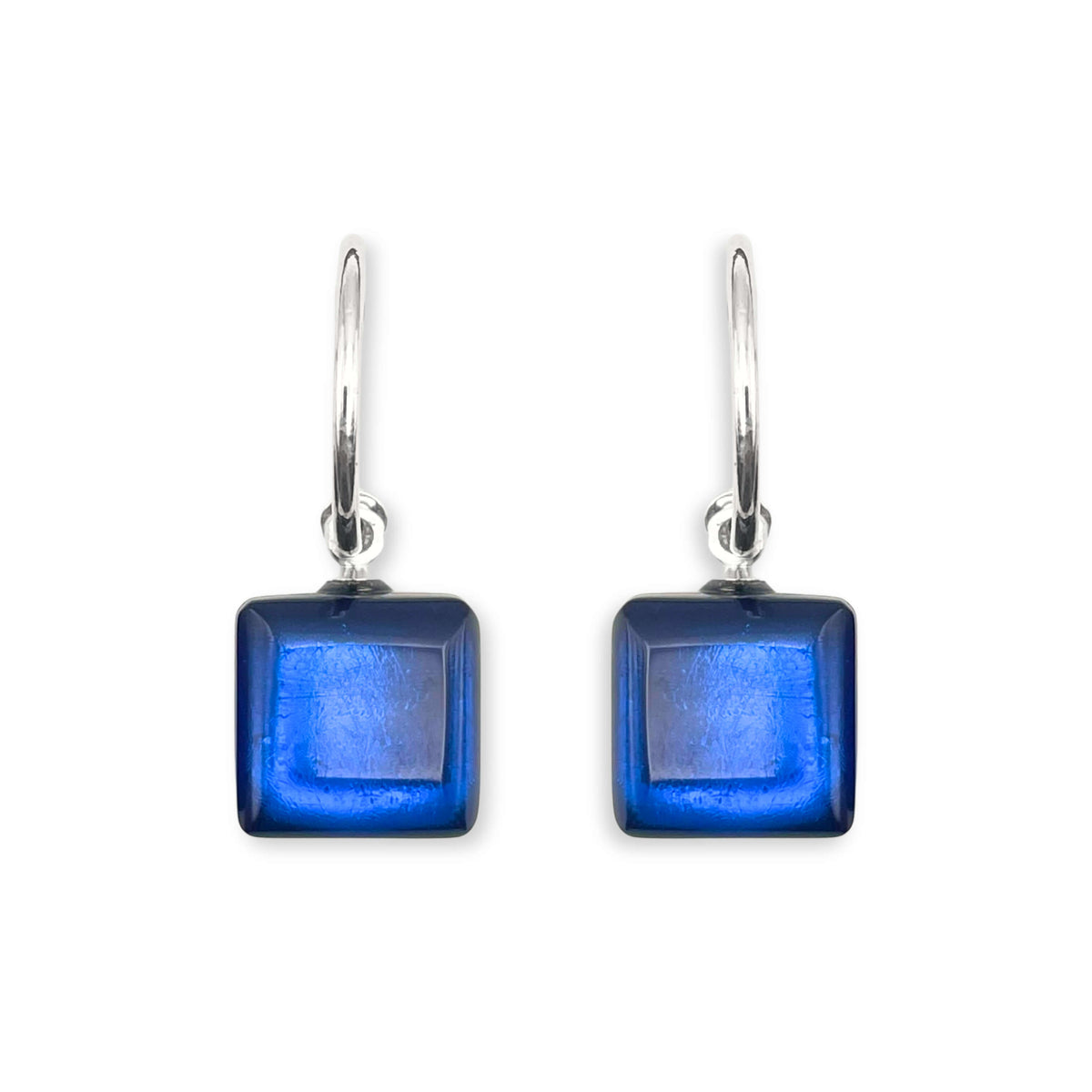 Atlantic Square Buttons Creole Earrings
