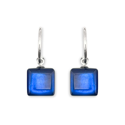 Atlantic Square Buttons Creole Earrings