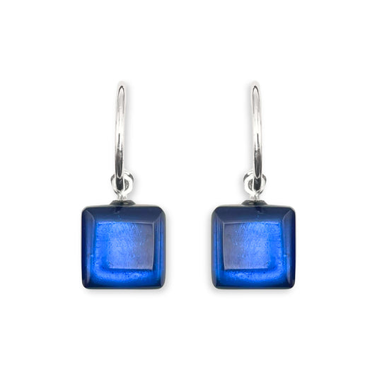 Atlantic Square Buttons Creole Earrings