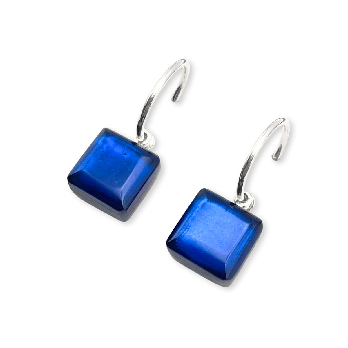 Atlantic Square Buttons Creole Earrings