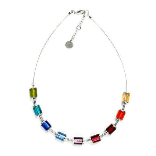 Rainbow Tubes Necklace | The Jewellery Stop