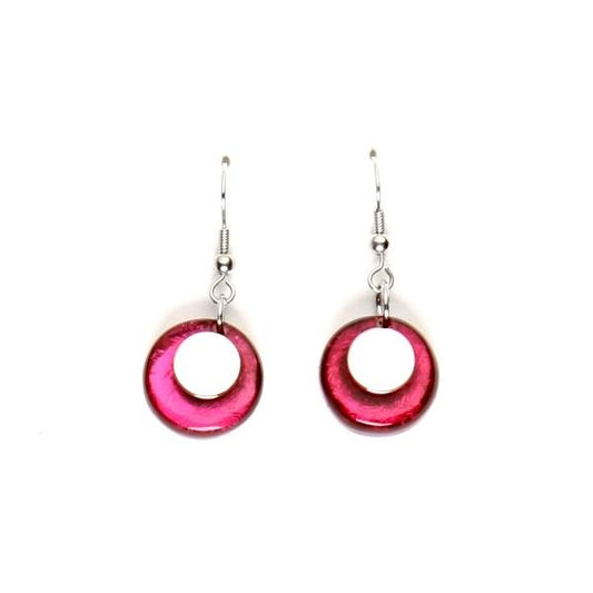 Fiesta Stacked Circle Fish Hook Earrings | The Jewellery Stop