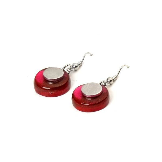 Fiesta Stacked Circle Fish Hook Earrings | The Jewellery Stop