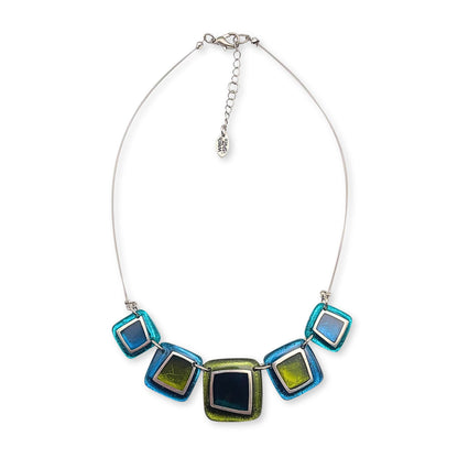 Jade Irregular Squares Necklace
