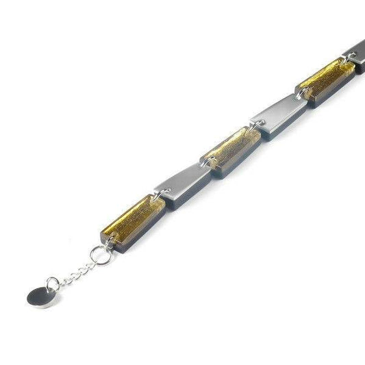 Gold Pinstripe Bracelet | The Jewellery Stop