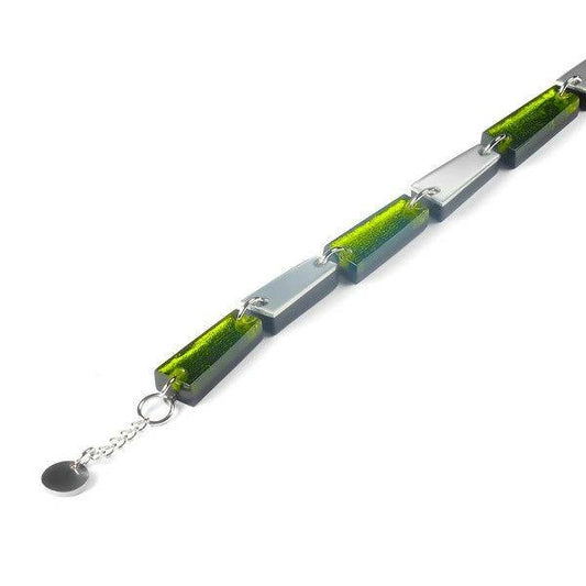 Olive Pinstripe Bracelet | The Jewellery Stop