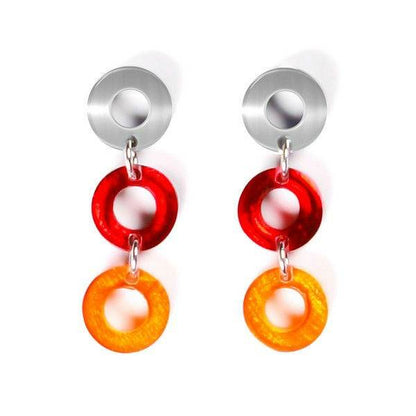 Brulee Polo 3 Drop Stud Earrings | The Jewellery Stop