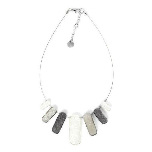 Black Tiles Necklace | The Jewellery Stop