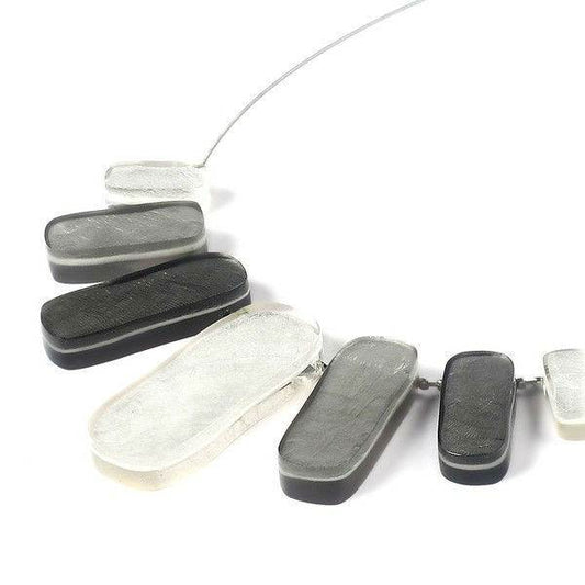 Black Tiles Necklace | The Jewellery Stop