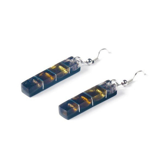 Metallics Classic Stripes Thick Fish Hook Earrings | The Jewellery Stop