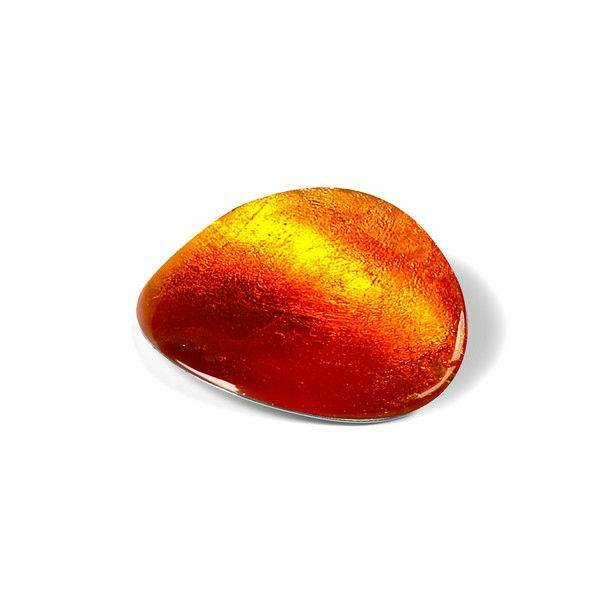 Orange Curved Ovals Brooch | The Jewellery Stop