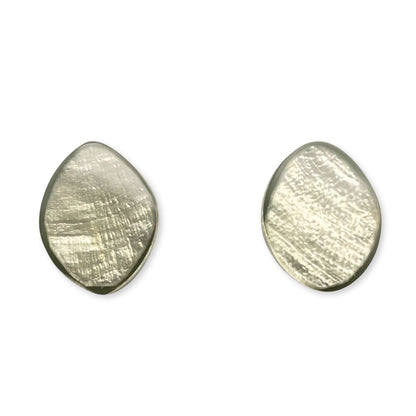 Mint Floating Shell Stud Earrings